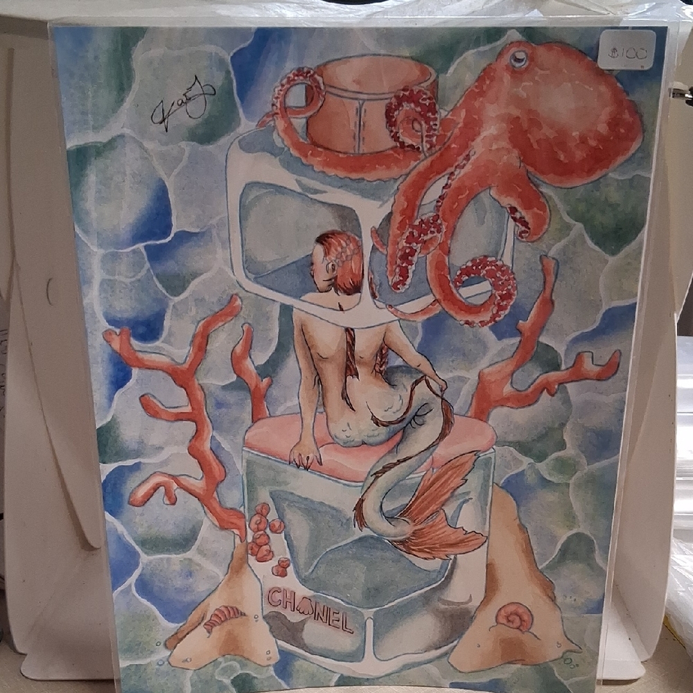 Water Colored Art Print Fashion Inspired